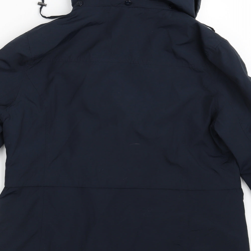 BHS Womens Blue   Rain Coat Coat Size 14
