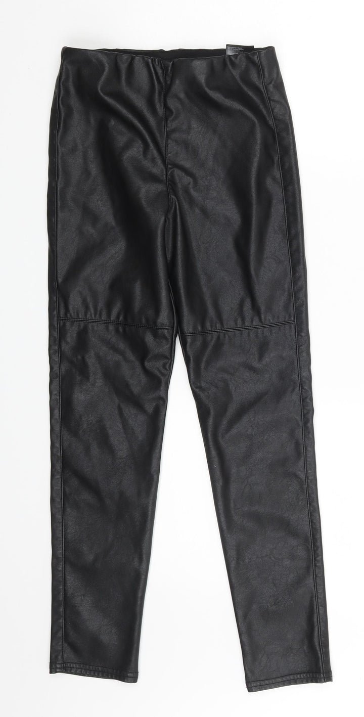 H&M Girls Black Jegging Trousers Size 10-11 Years