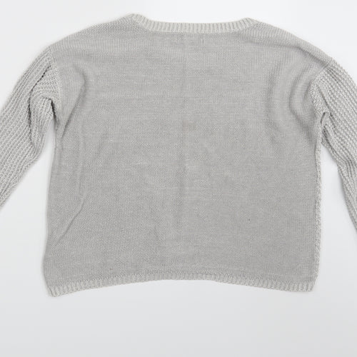New Look Womens Grey   Pullover Jumper Size 10