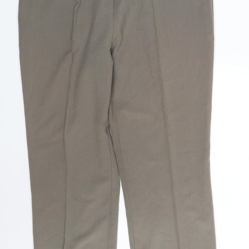 BM Collection Womens Beige   Dress Pants Trousers Size 14 L25 in