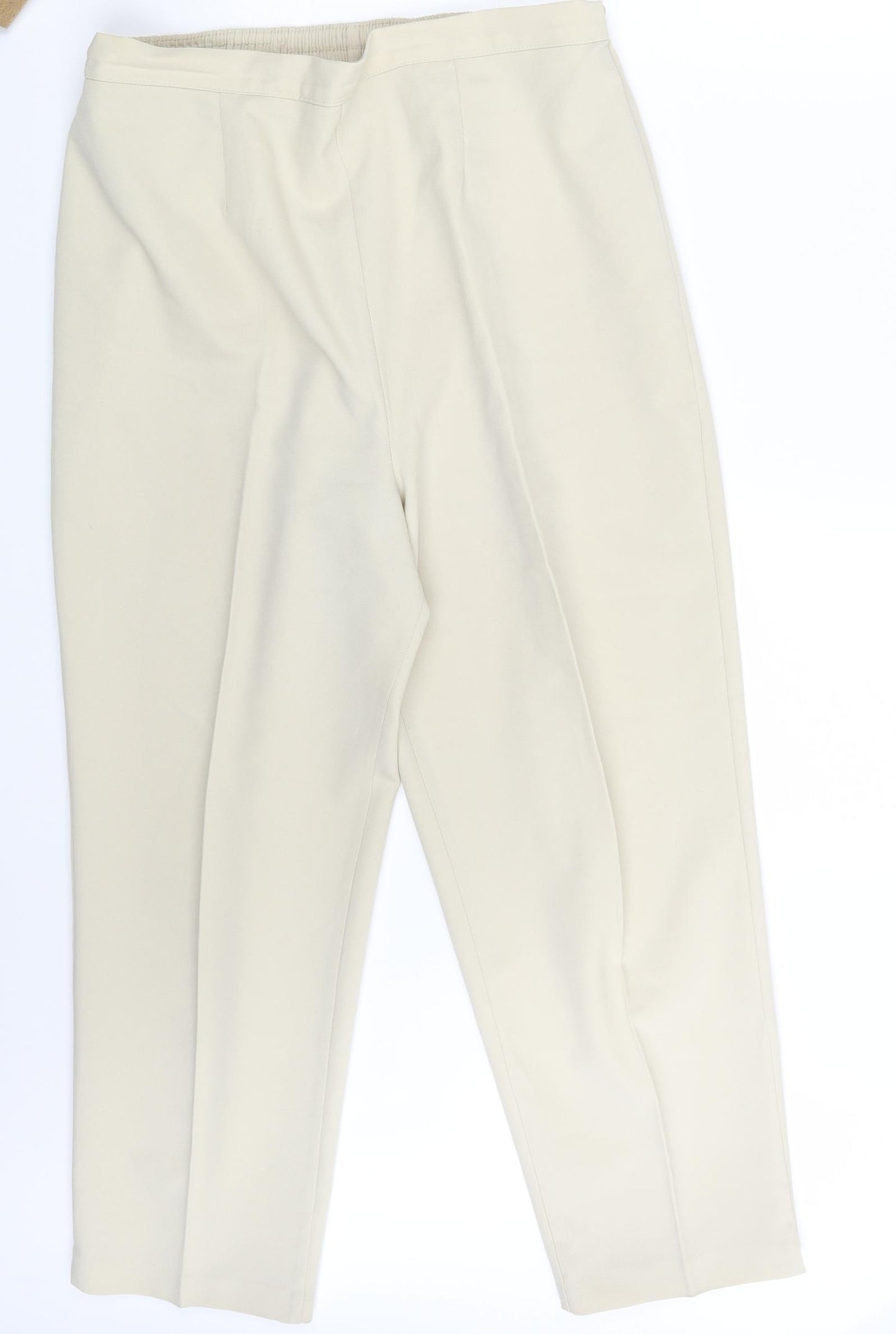 Preworn Womens Ivory   Chino Trousers Size 18 L25 in
