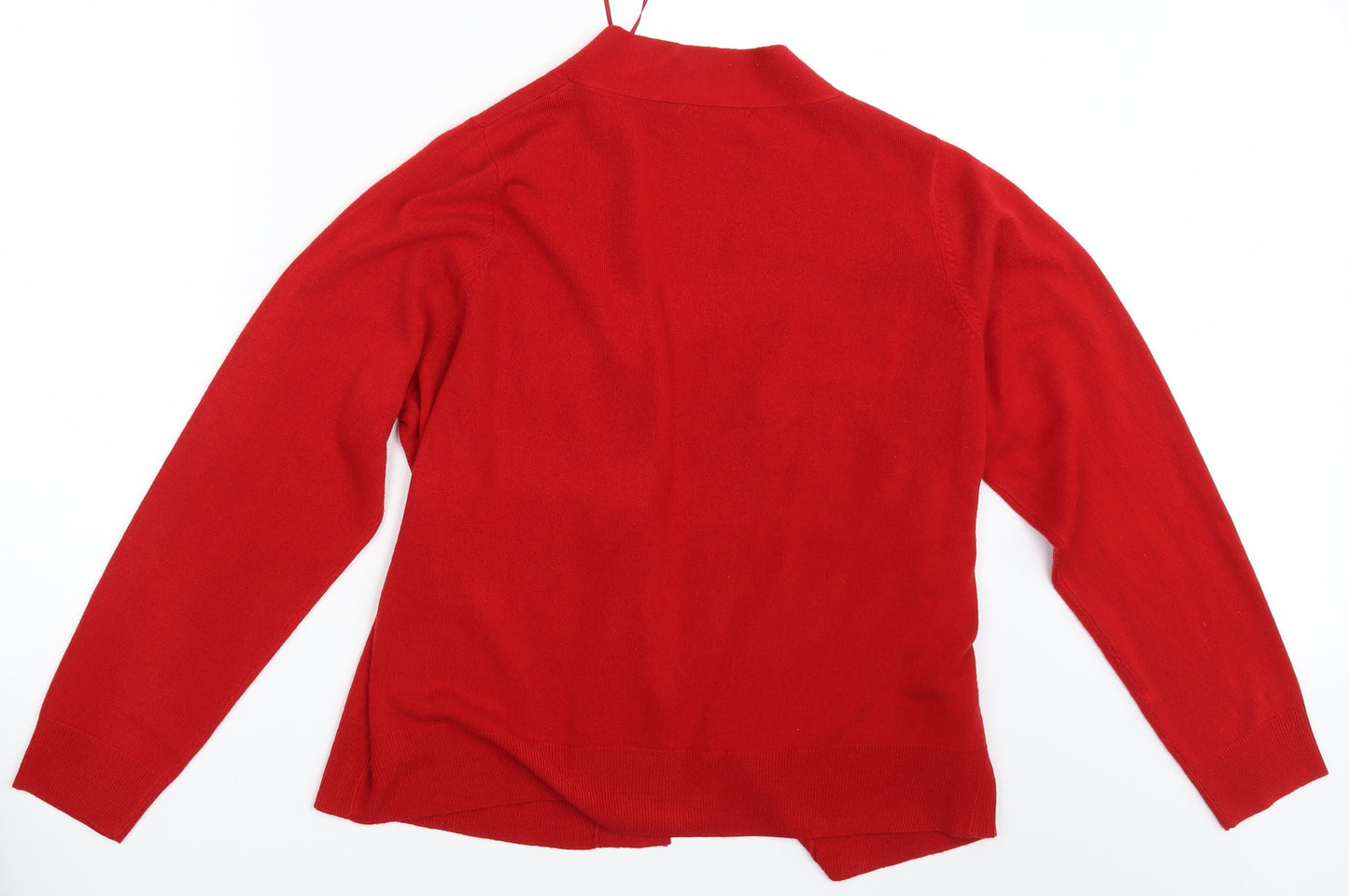 M&S Womens Red   Cardigan Jumper Size 22
