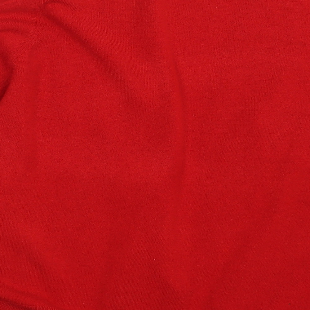 M&S Womens Red   Cardigan Jumper Size 22