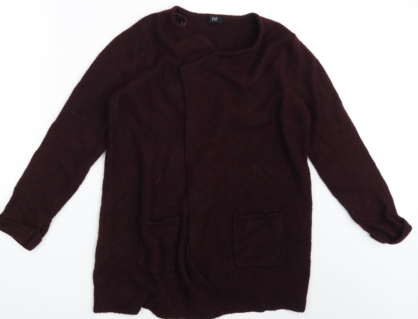 F&F Womens Purple   Cardigan Jumper Size 14