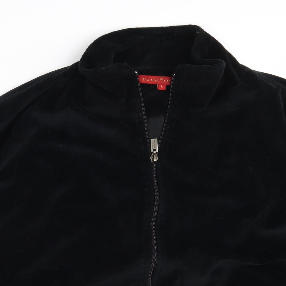 FCUK Mens Black   Cardigan Jumper Size L