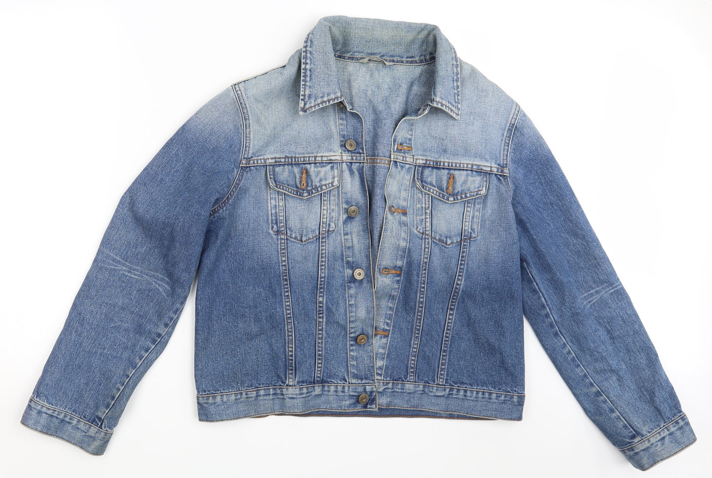 M&S Womens Blue  Denim Jacket  Size 14