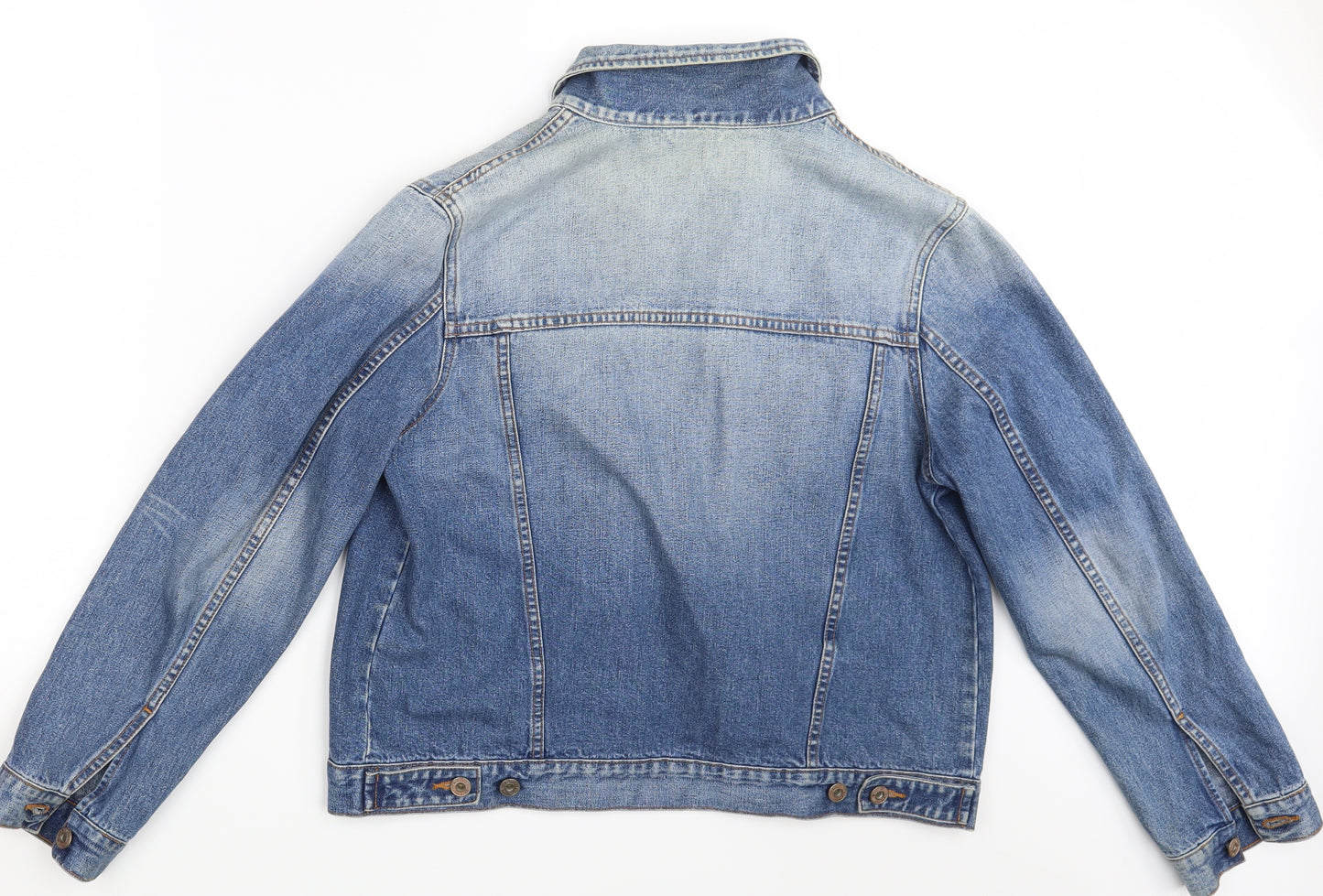 M&S Womens Blue  Denim Jacket  Size 14