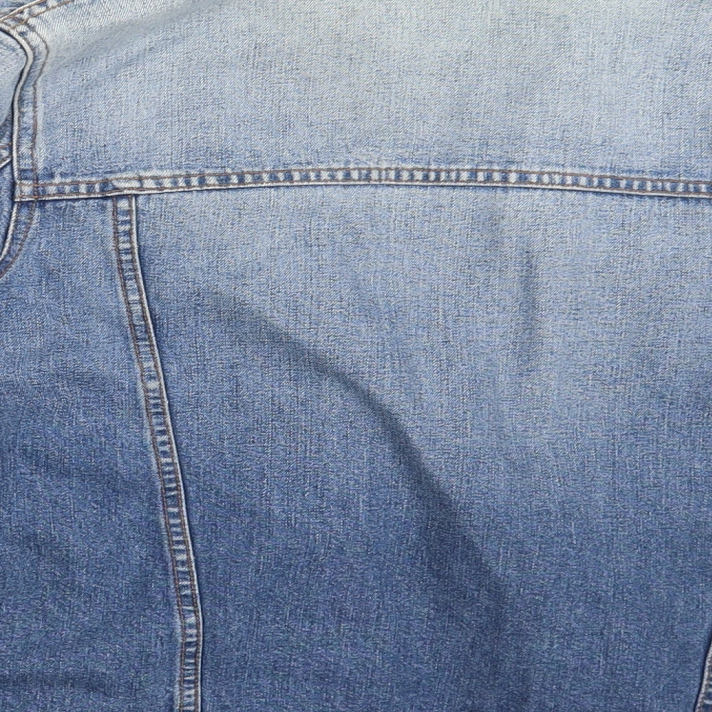 M&S Womens Blue  Denim Jacket  Size 14