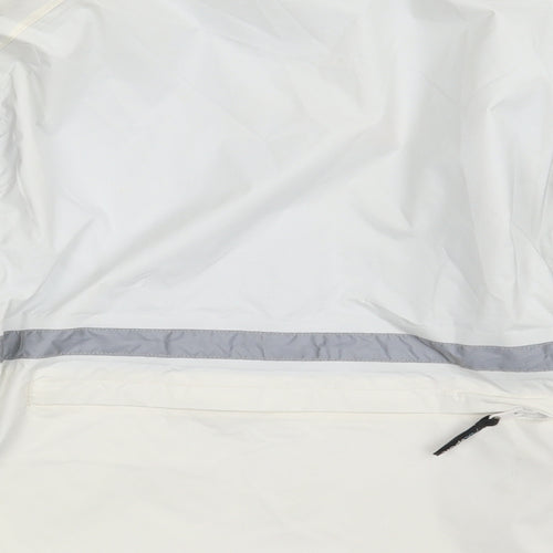 NX SPORT Mens White   Rain Coat Coat Size L