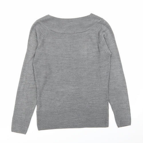 M&S Womens Grey   Pullover Jumper Size 10