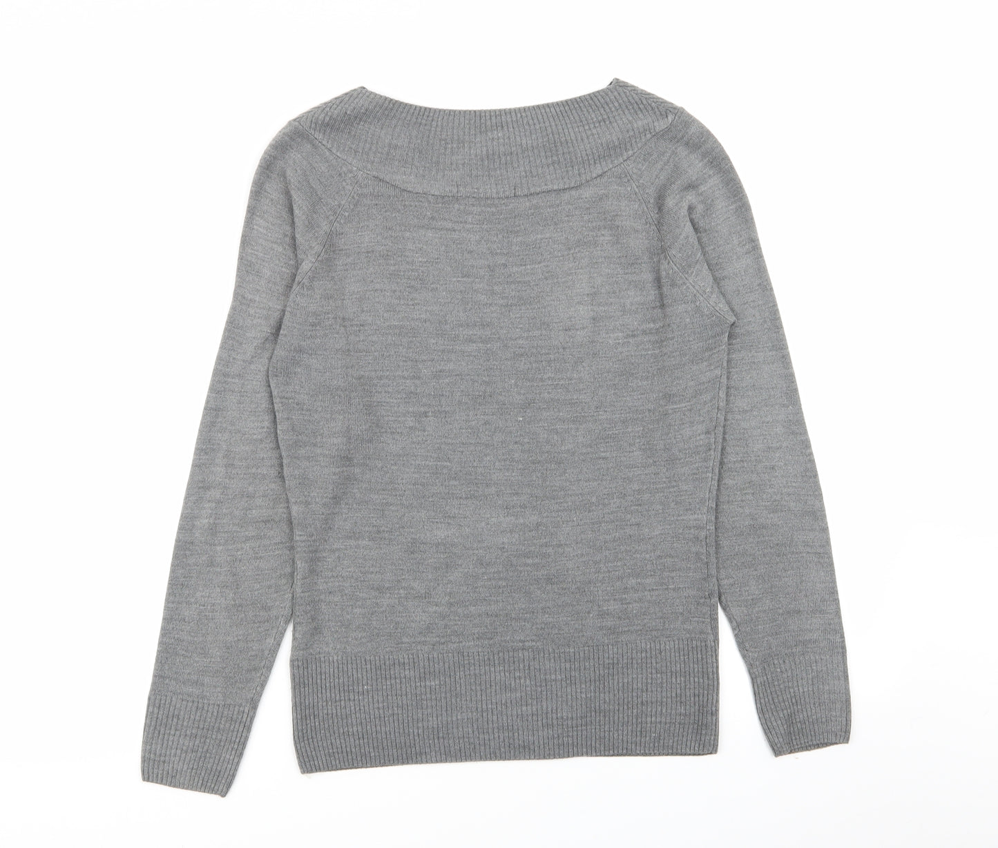 M&S Womens Grey   Pullover Jumper Size 10