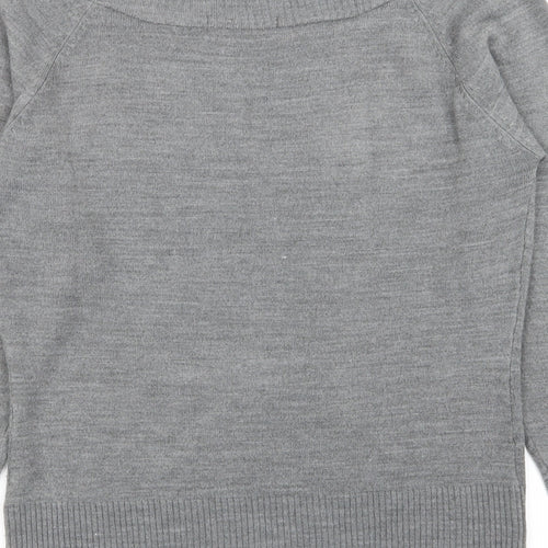M&S Womens Grey   Pullover Jumper Size 10