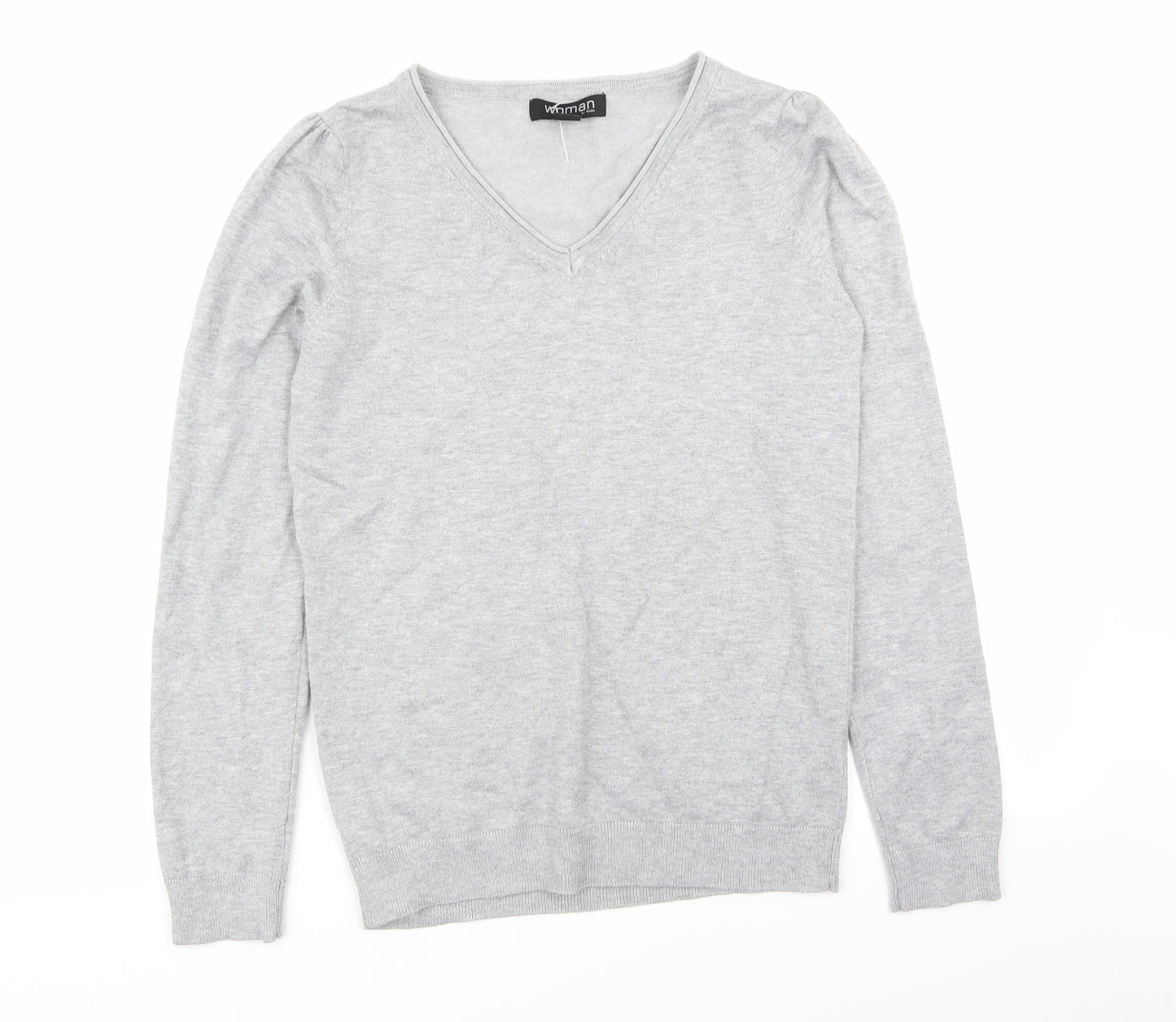 women Womens Grey   Pullover Jumper Size 8