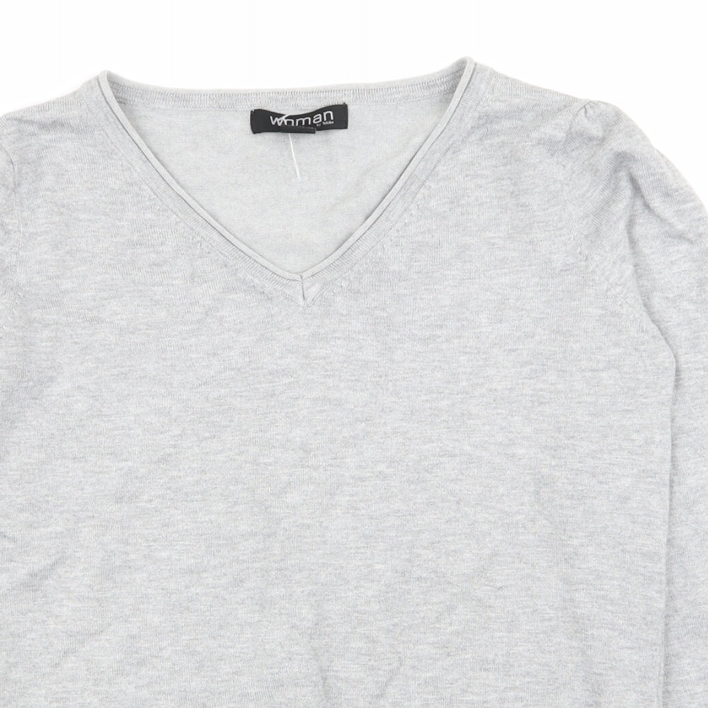 women Womens Grey   Pullover Jumper Size 8