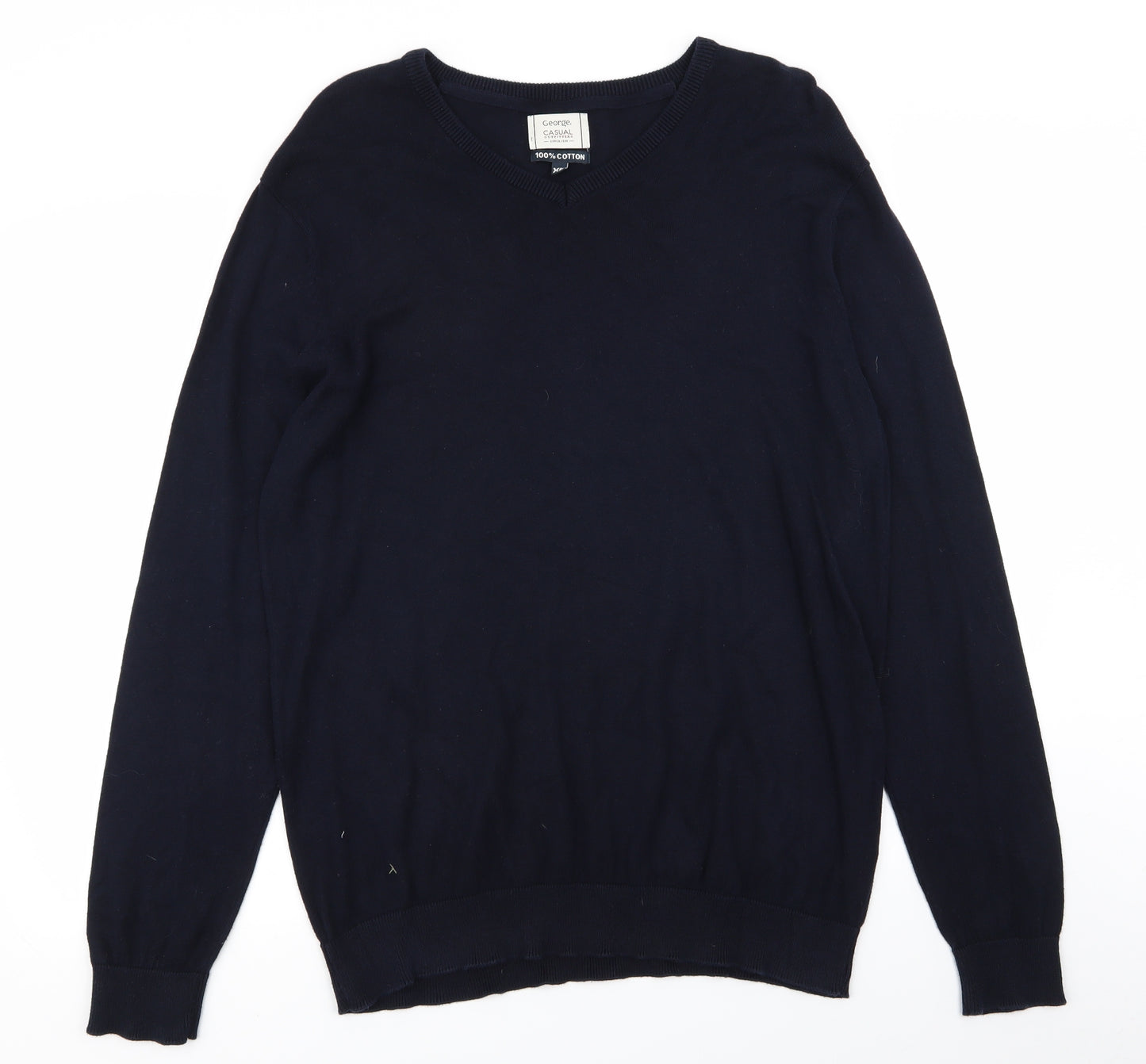 Asda George Mens Blue   Pullover Jumper Size XL