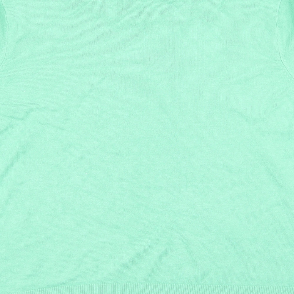 M&S Womens Green   Basic T-Shirt Size 18