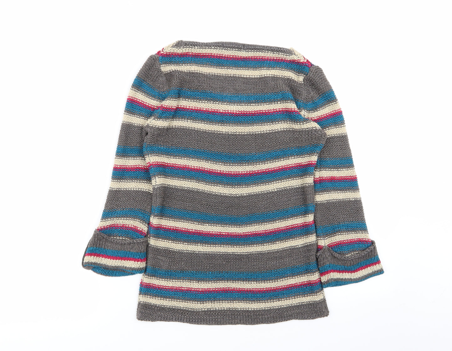 Papaya Womens Multicoloured Striped  Pullover Jumper Size 8