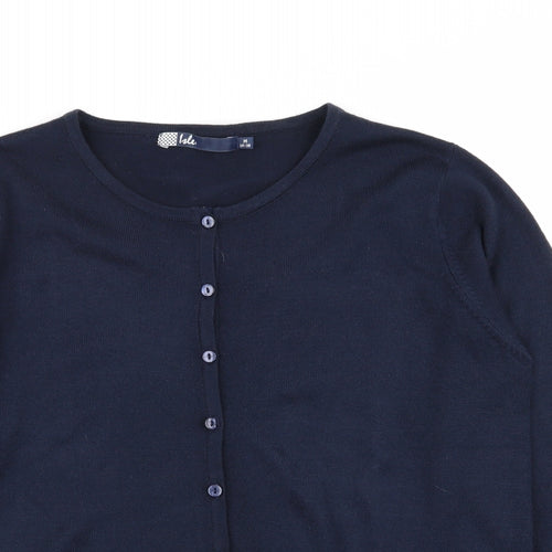 isle Womens Blue   Cardigan Jumper Size 14  - size 14-16