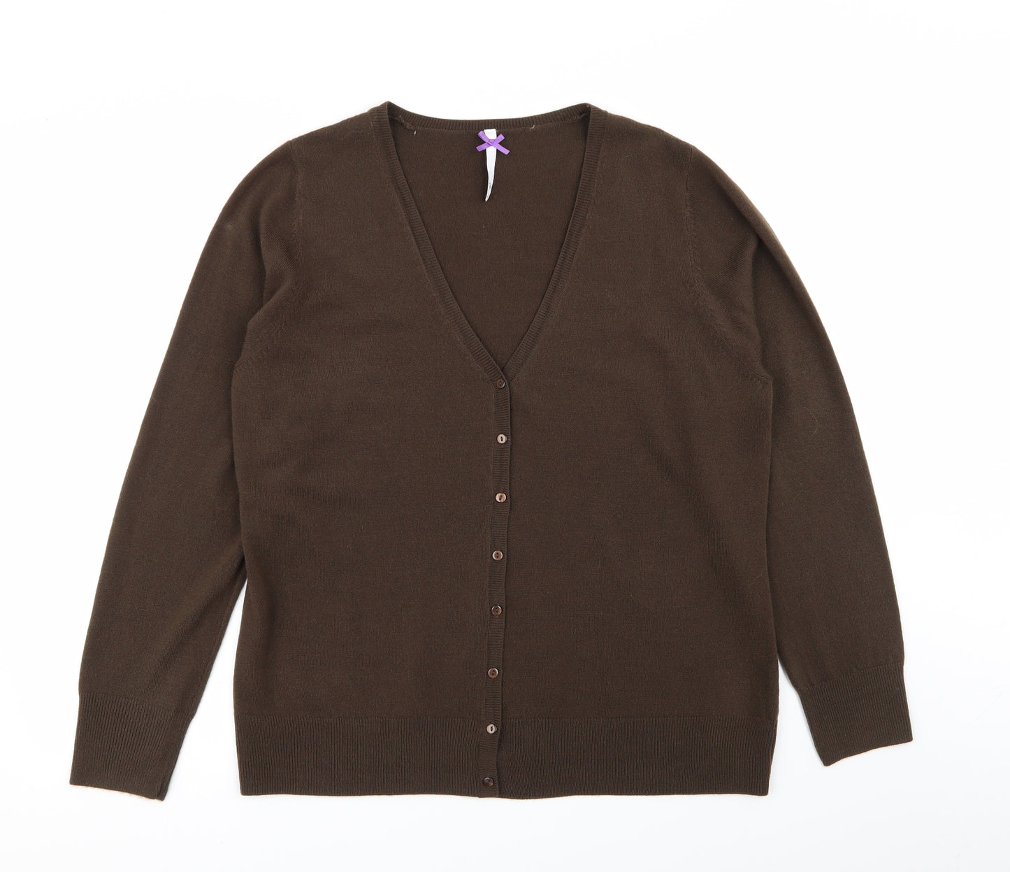 BHS Womens Brown   Cardigan Jumper Size 18