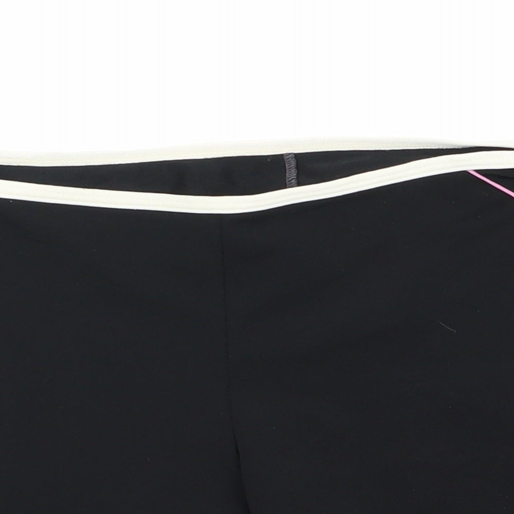 Speedo Womens Black   Hot Pants Shorts Size 10 - stretch waistband