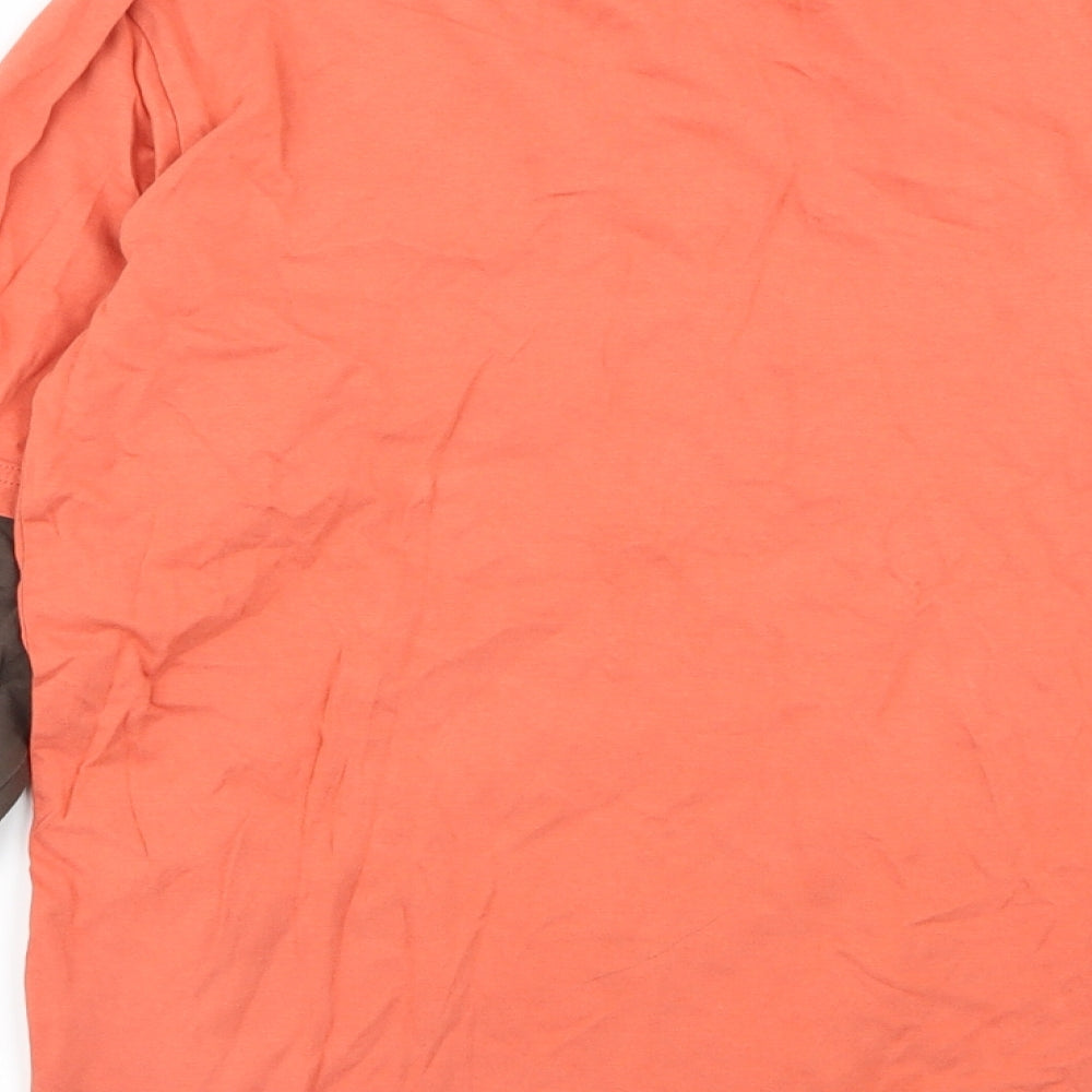 M&Co Boys Orange   Basic T-Shirt Size 11-12 Years