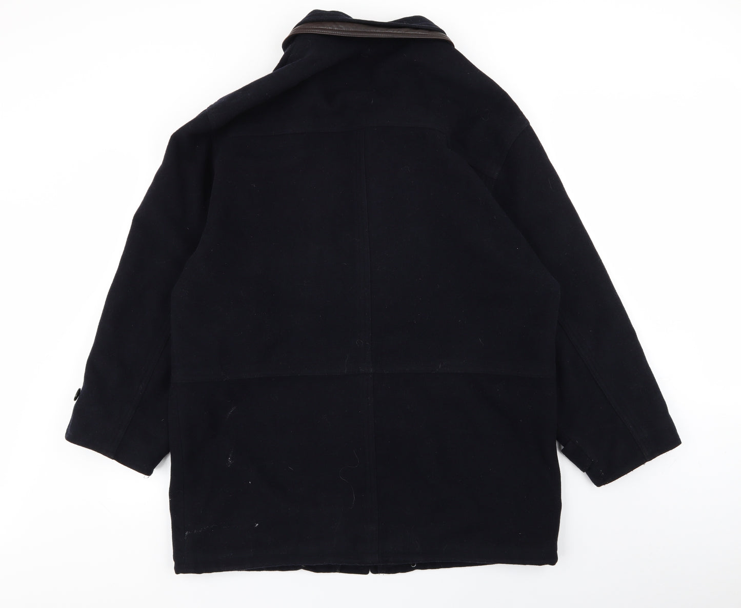 Douglas Mens Blue   Overcoat Coat Size L