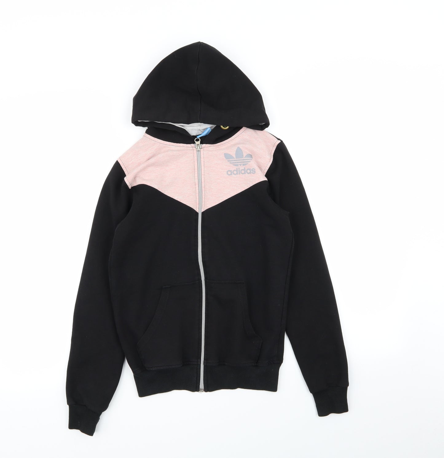 adidas Girls Black   Full Zip Jumper Size 13-14 Years