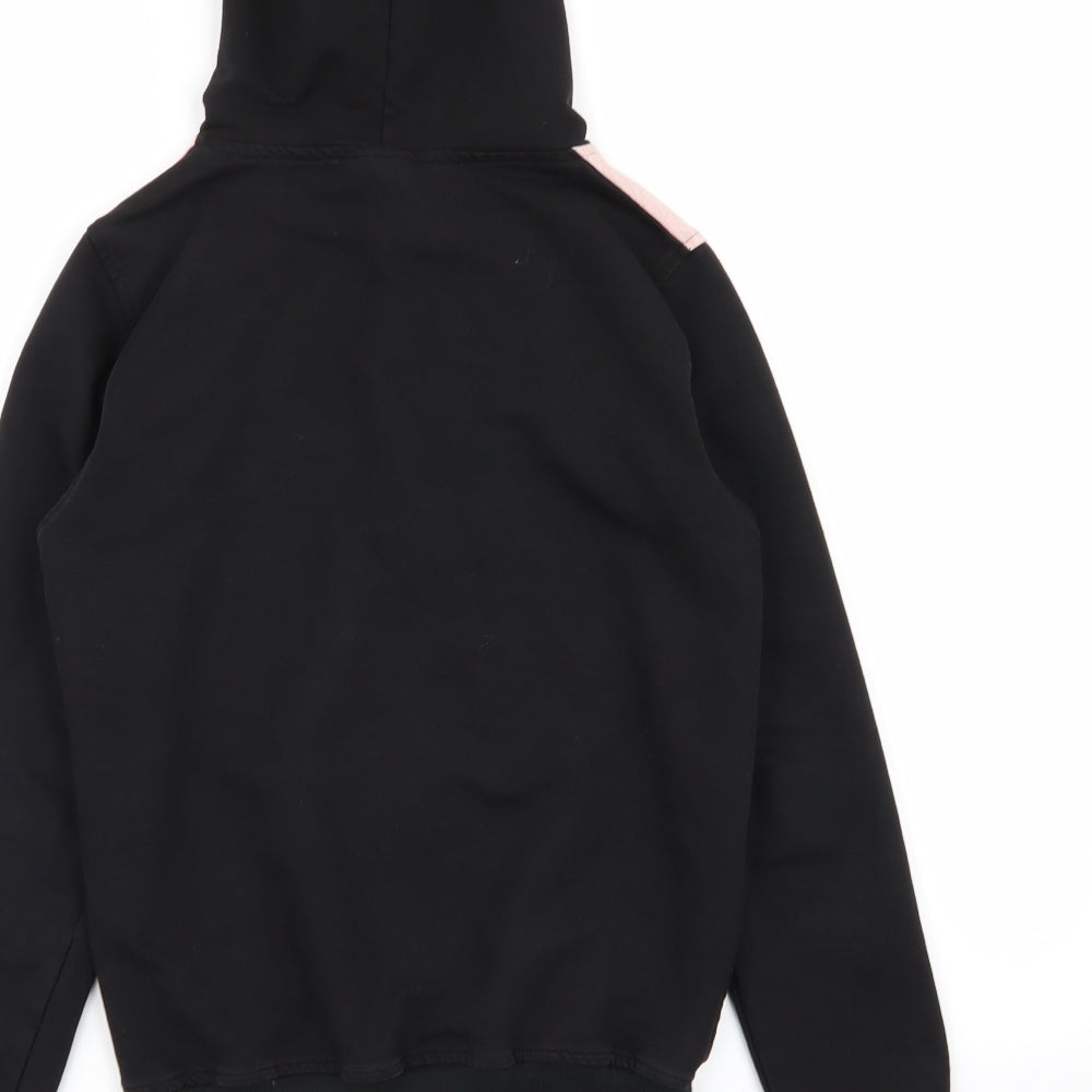 adidas Girls Black   Full Zip Jumper Size 13-14 Years