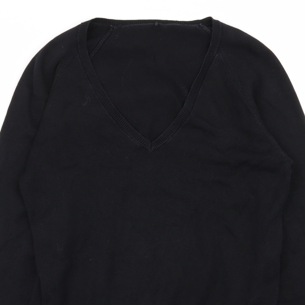 Asda George Girls Black   Pullover Jumper Size 14-15 Years  - School Jumper