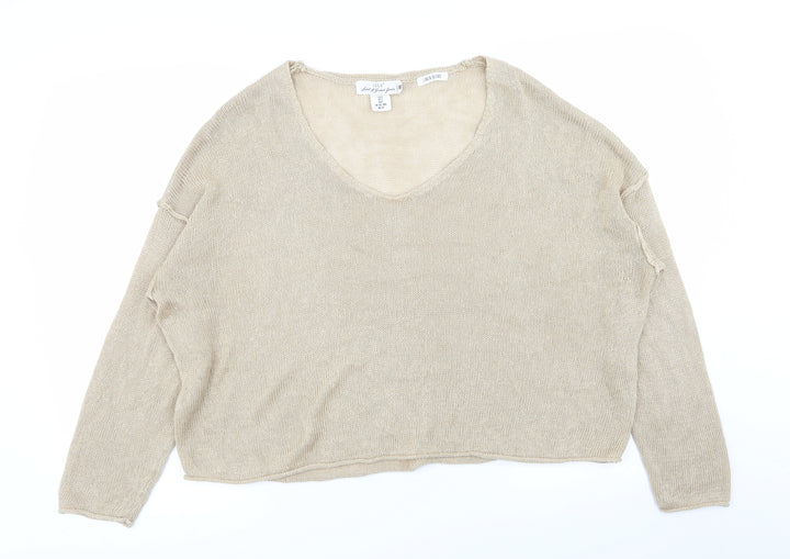 H&M Womens Beige   Pullover Jumper Size M