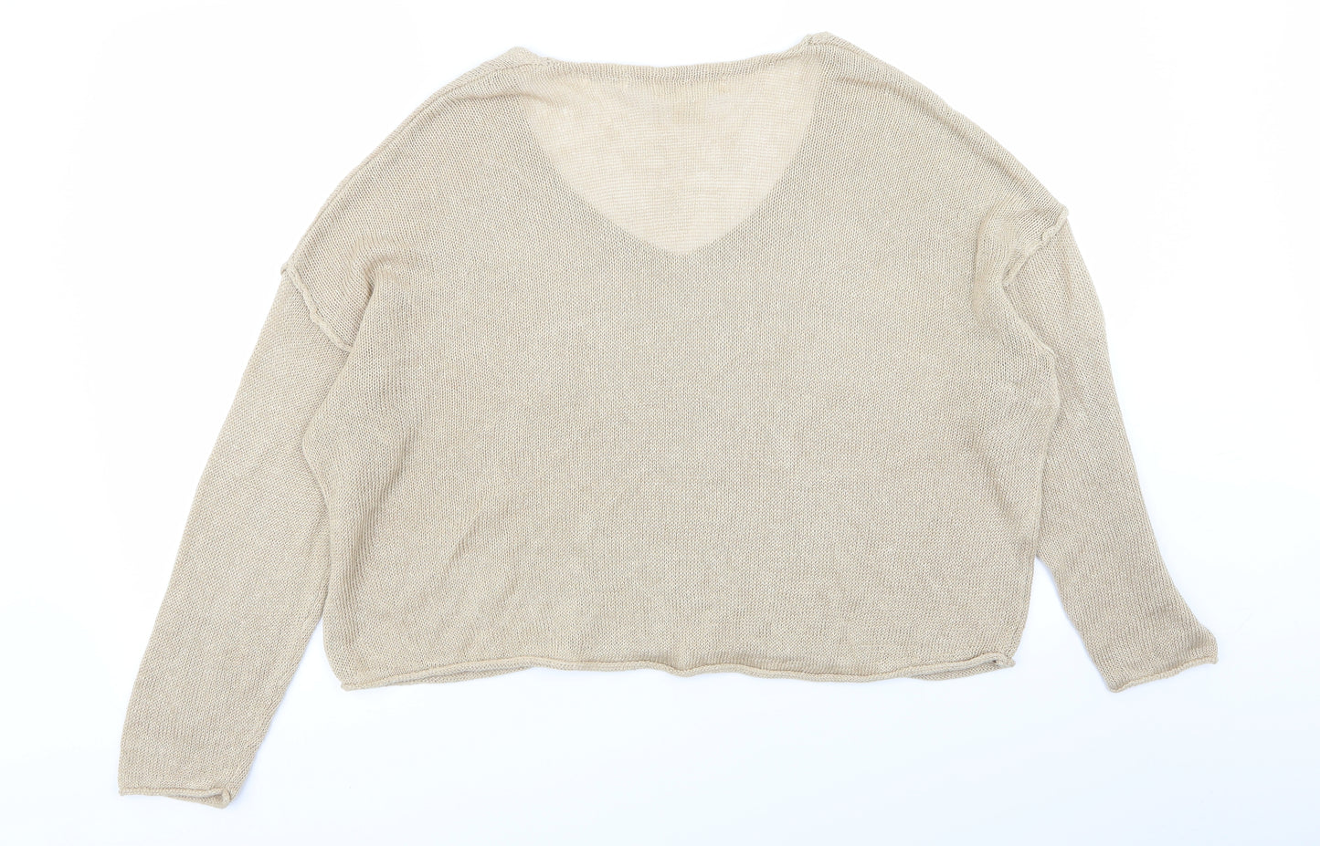 H&M Womens Beige   Pullover Jumper Size M