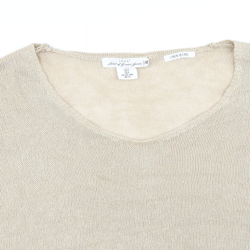 H&M Womens Beige   Pullover Jumper Size M