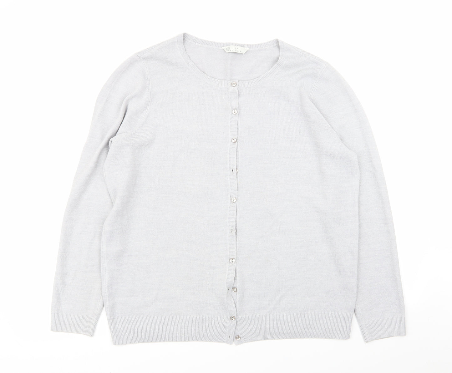 BHS Womens Grey   Cardigan Jumper Size 18