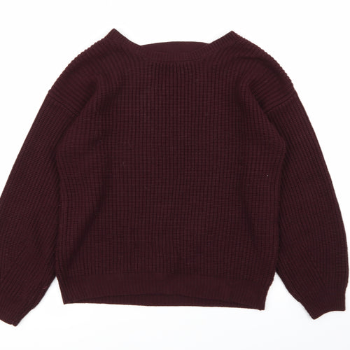 New Look Womens Purple   Pullover Jumper Size S