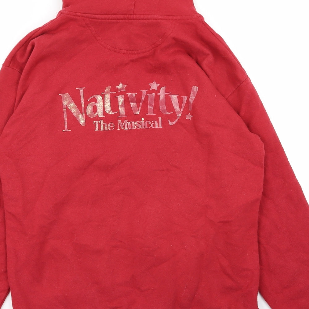 Anvil Womens Red   Full Zip Jumper Size S  - nativity
