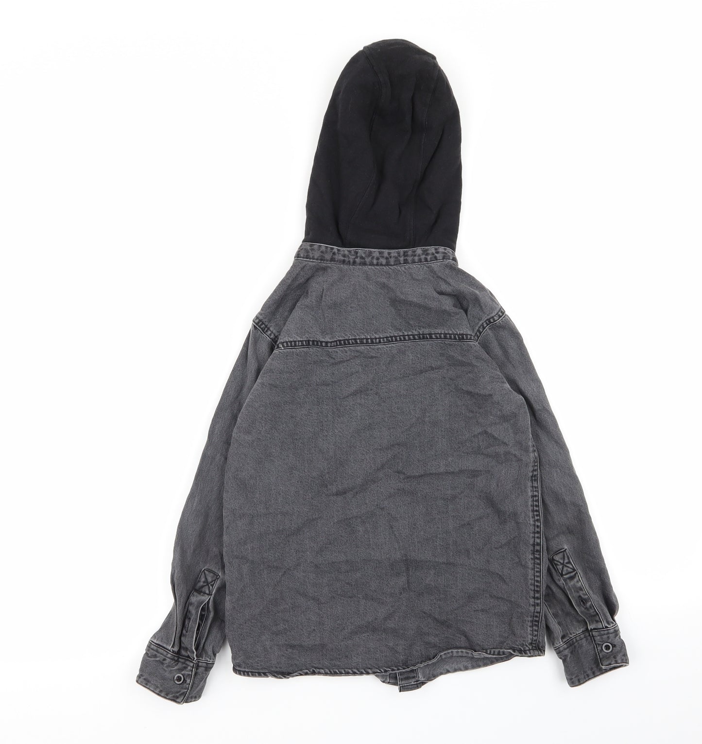 River Island Boys Grey   Basic Button-Up Size 7-8 Years  - top/jumper