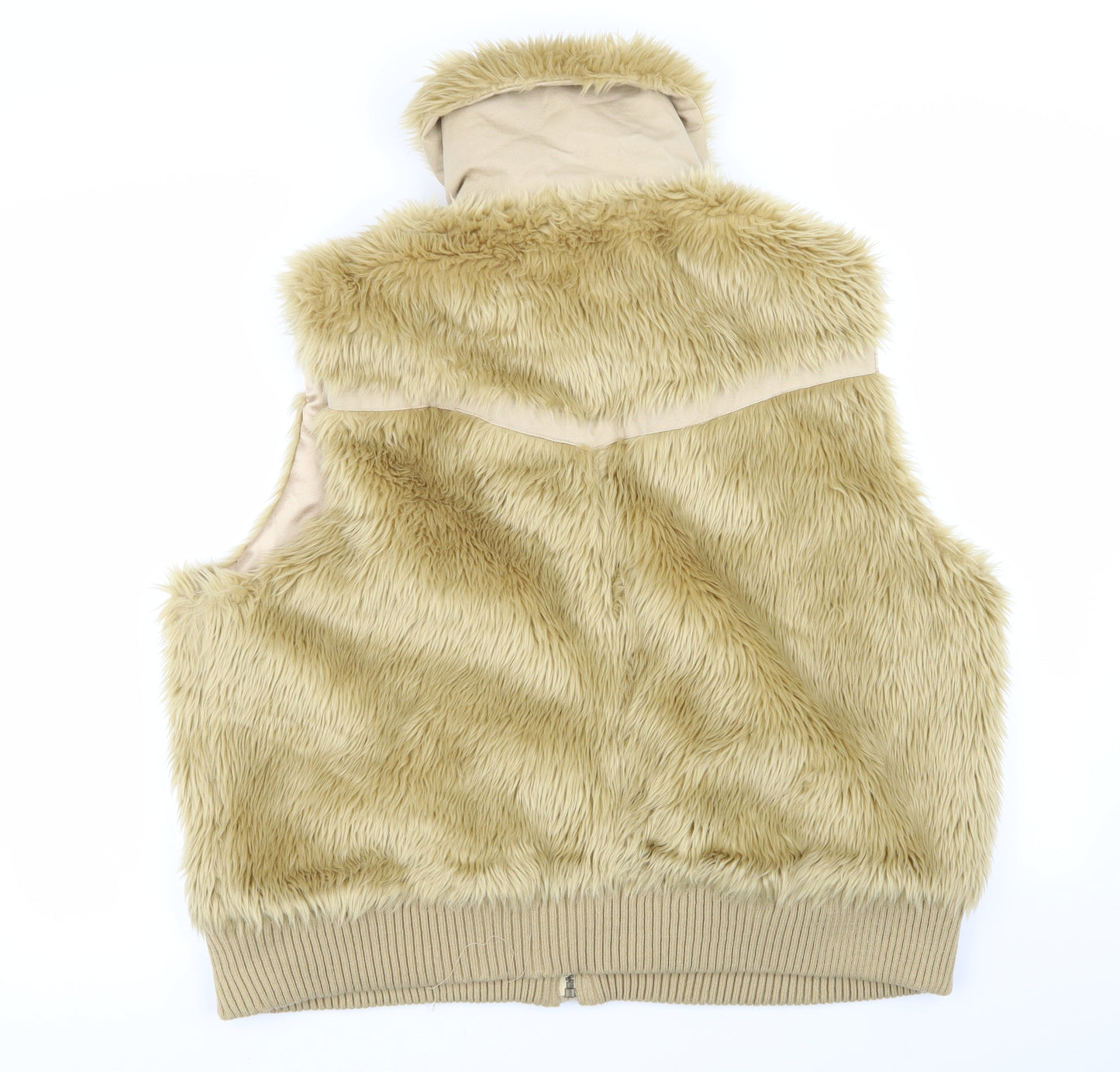 Asda George Womens Beige   Gilet Coat Size 24