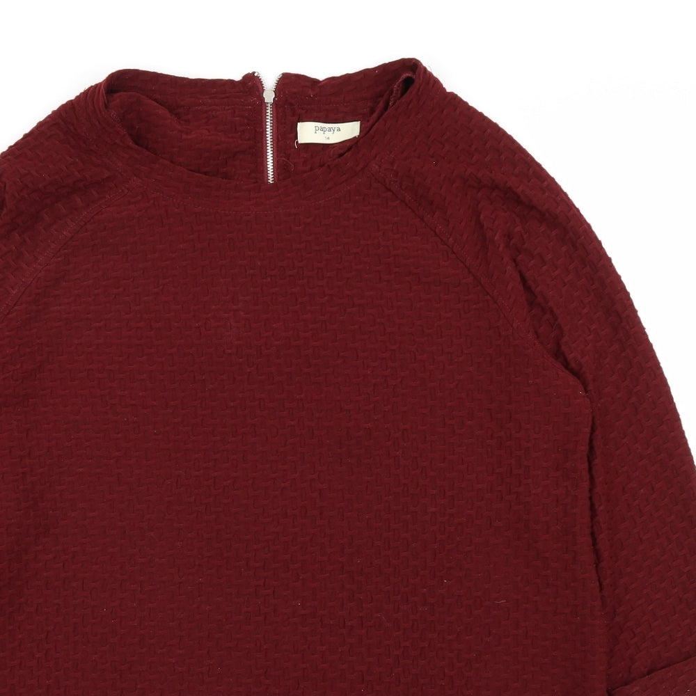 Papaya Womens Red   Fit & Flare  Size 14