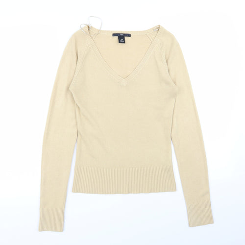 H&M Womens Beige   Pullover Jumper Size XS