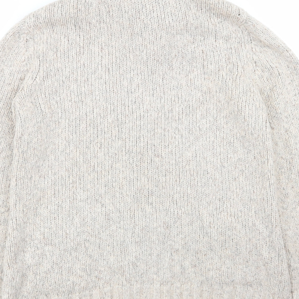 Fat Face Womens Beige   Full Zip Jumper Size 12