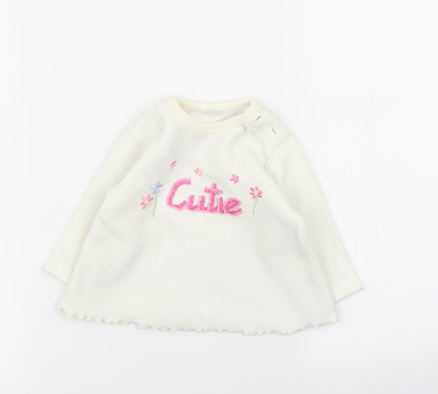 Ladybird Girls White   Pullover Jumper Size 0-3 Months