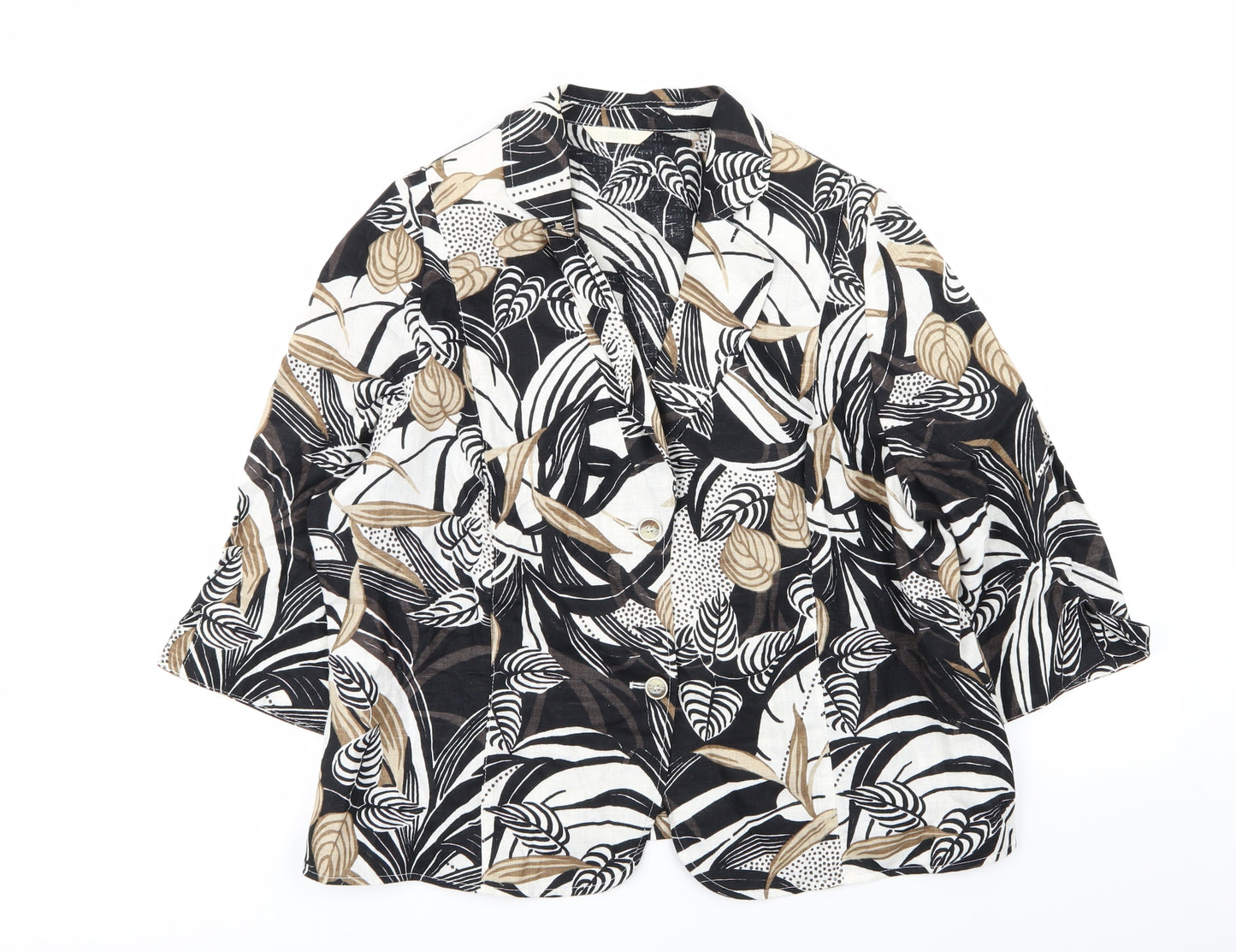 M&S Womens Multicoloured Floral  Jacket Blazer Size 18