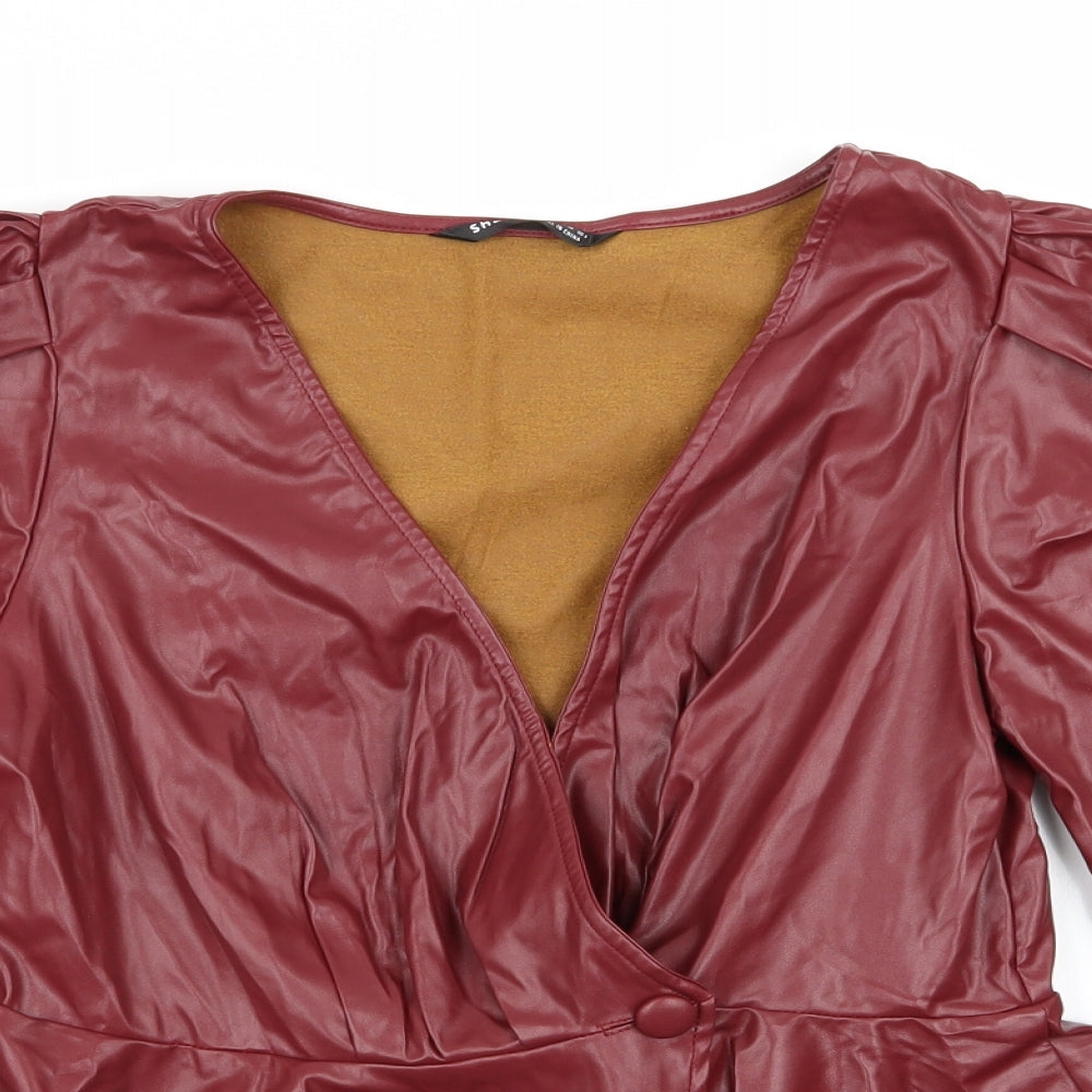 SheIn Womens Red   Jacket Blazer Size 8