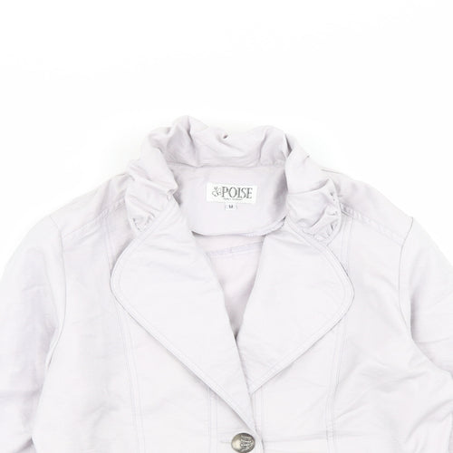 posie Womens Purple   Jacket Blazer Size M