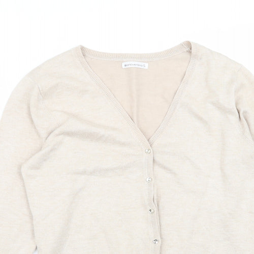 encuentro Womens Beige   Cardigan Jumper Size S