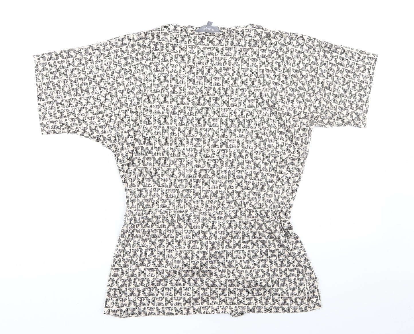 Principles Womens Multicoloured Geometric  Basic T-Shirt Size 12