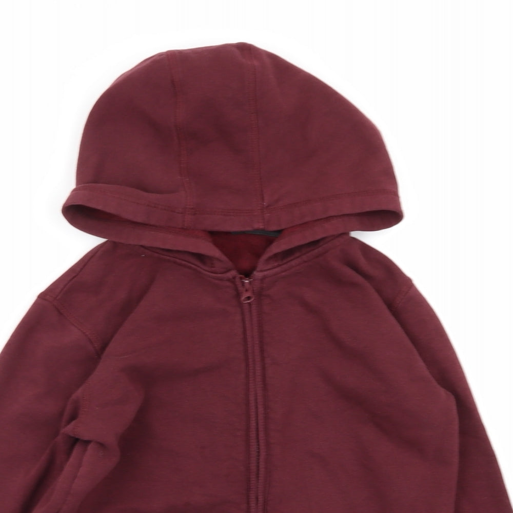 Asda George Boys Red   Full Zip Jumper Size 8-9 Years