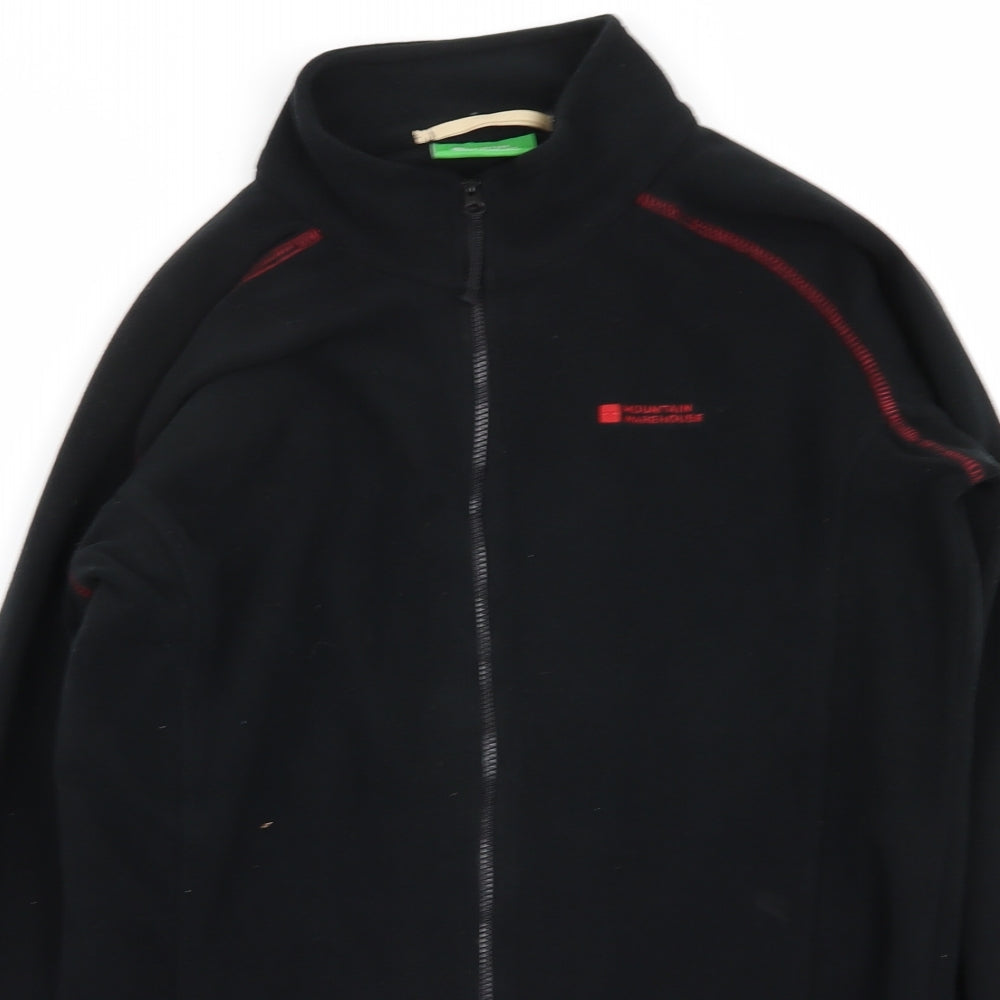 Mountain Warehouse Boys Black   Full Zip Jumper Size 13 Years
