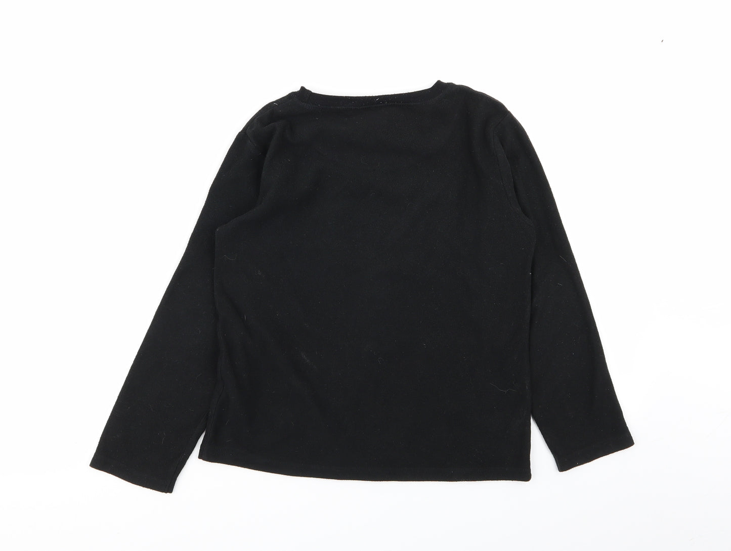 Primark Boys Black Solid   Pyjama Top Size 9-10 Years  - star wars