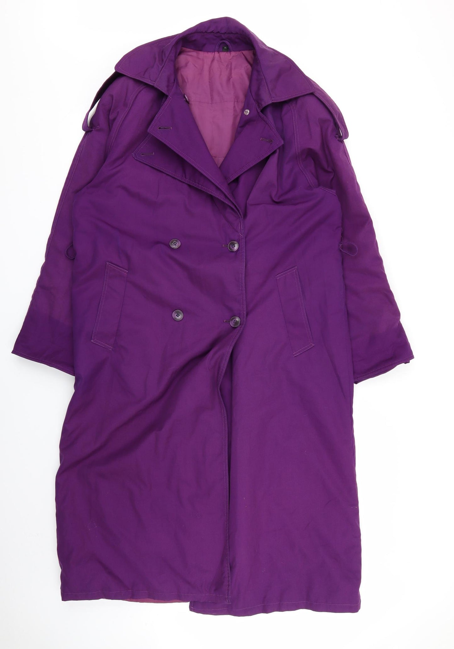 Preworn Womens Purple   Overcoat Coat Size 8